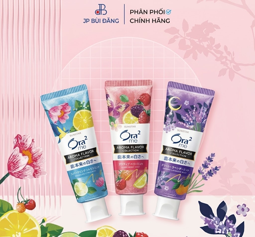 Kem Đánh Răng Ora2 me Aroma Flavor Nội Địa Nhật Bản 130g