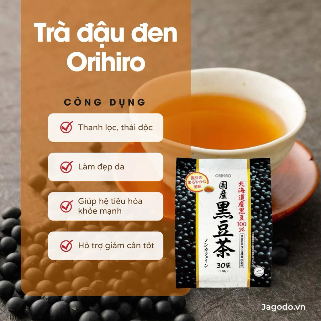 Trà Đậu Đen Orihiro Nhật Bản 180g - Ảnh 3
