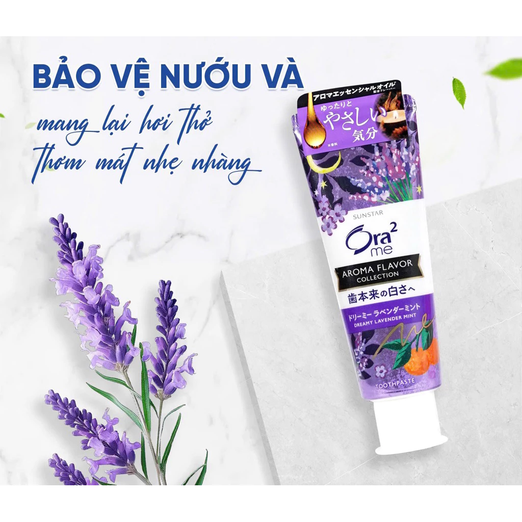 Kem Đánh Răng Ora2 me Aroma Flavor Nội Địa Nhật Bản 130g - Ảnh 3