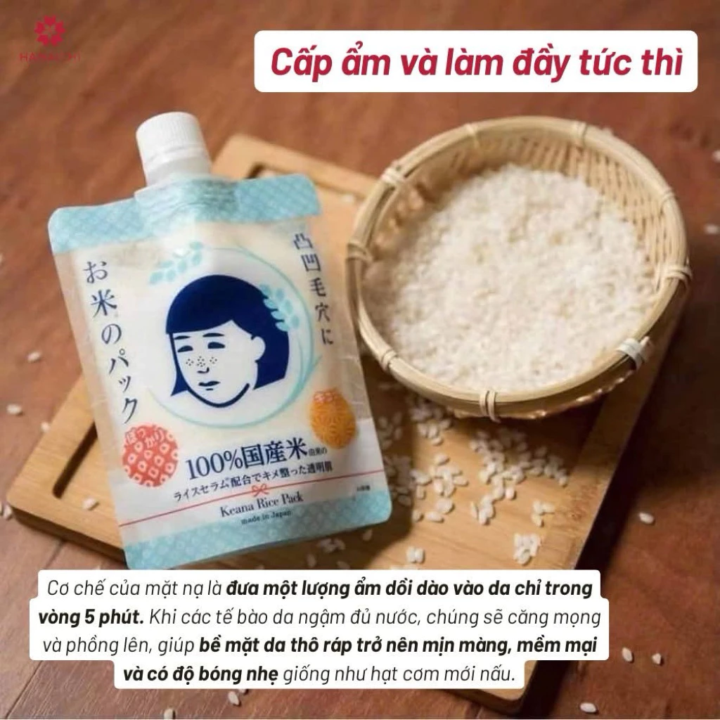 Mặt Nạ Cám Gạo Keana Rice Pack Nhật Bản 170g - Ảnh 3
