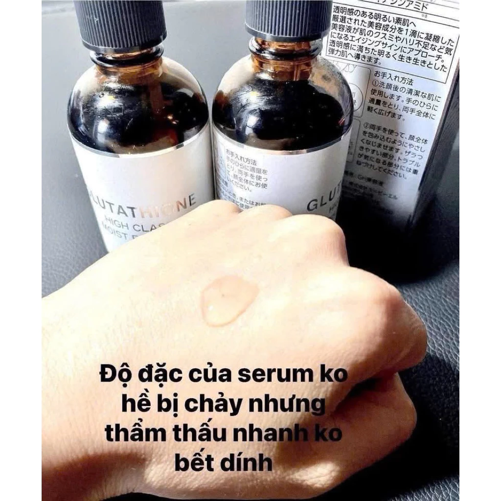 Tinh Chất Dưỡng Ẩm Glutathione High Class Moist Essence 60ml Nhật Bản - Cấp Ẩm Chuyên Sâu, Da Căng Bóng Mịn Màng - Ảnh 5